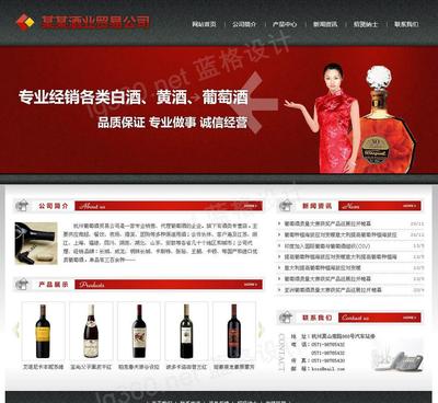 酒业贸易公司网站建设,网页设计,广州建行业网站图片_高清图_细节图